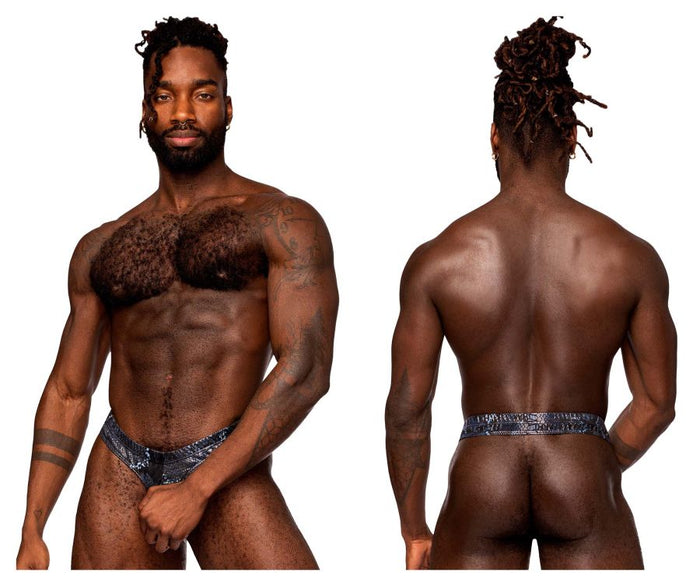 clever moda Male Power 334-282 S-naked Power Sock Color Black-Blue