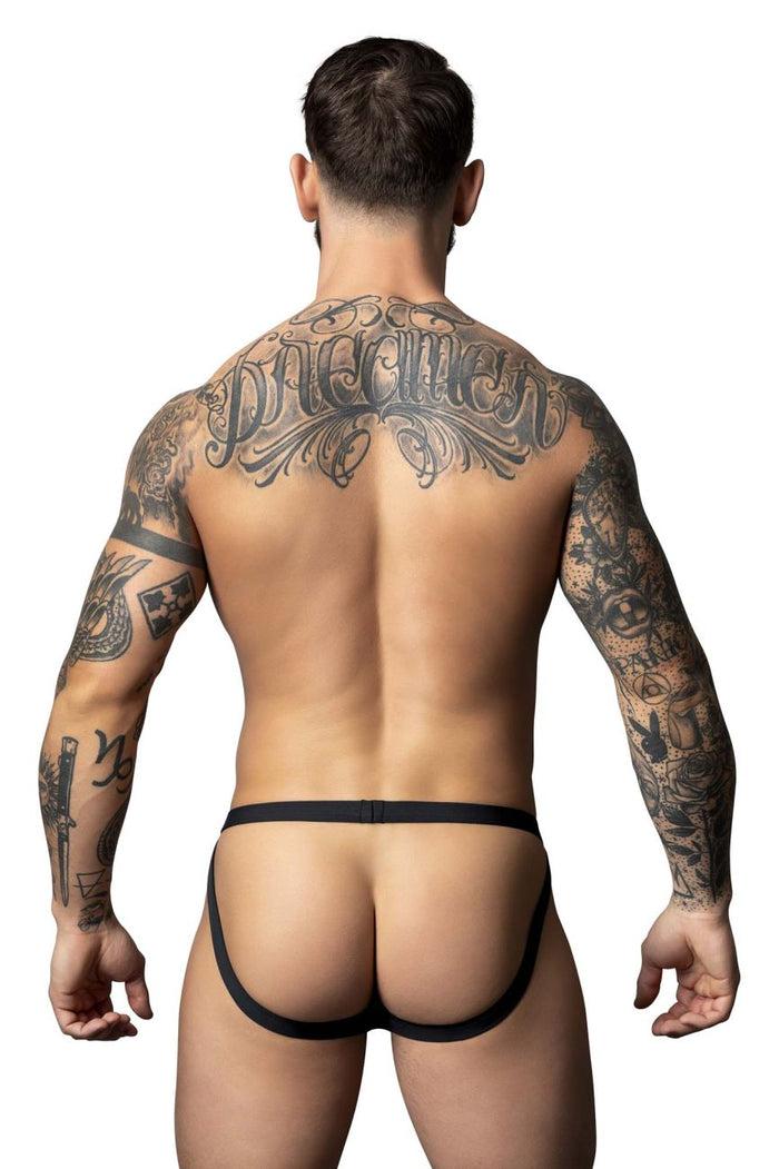 Clever Moda Male Power 349-300 Hot Mesh Jock Color Black-Red