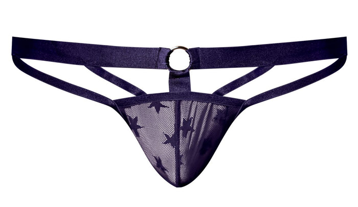 Clever Moda Male Power 386-291 Love Star Jock With Ring Color Purple