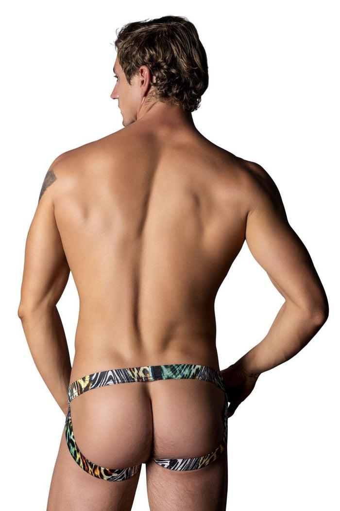 Clever Moda Male Power 392-295 Go Wild Sport Jock Color Multi Animal