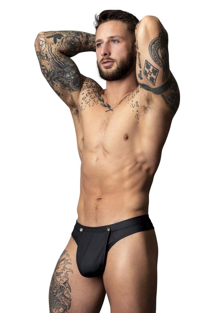Clever Moda Male Power 410-298 Oh Snap Snap Off Thong Color Black