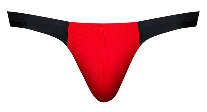 Clever Moda Male Power 442-300 Hot Mesh Bong Thong Color Black-Red