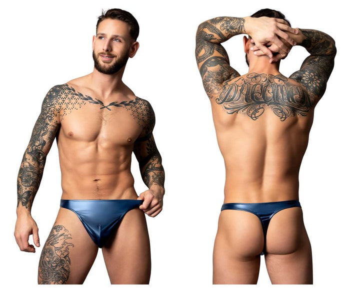 clever moda Male Power 442-301 Liquid Onyx 2.0 Bong Thong Color Blue