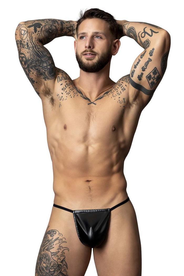 Clever Moda Male Power 450-301 Liquid Onyx 2.0 G-String Color Black