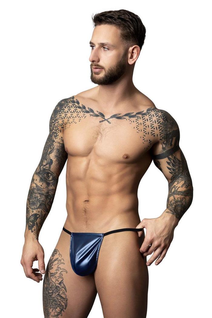 Clever Moda Male Power 450-301 Liquid Onyx 2.0 G-String Color Blue