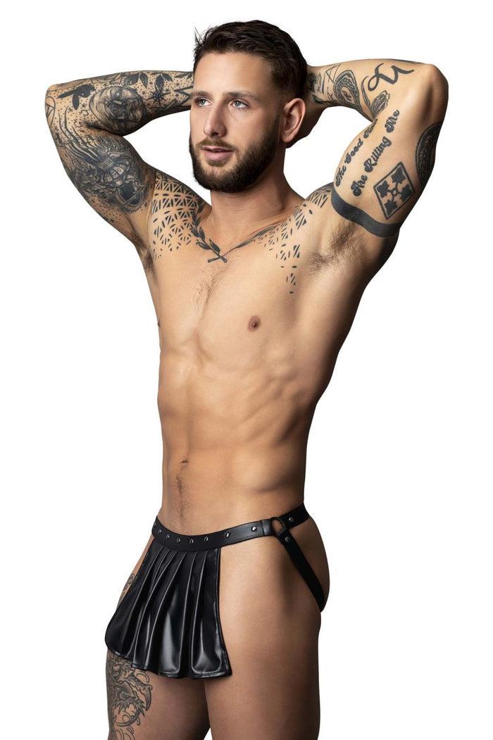 Clever Moda Male Power PAK-158 Fetish Spartacus Color Black