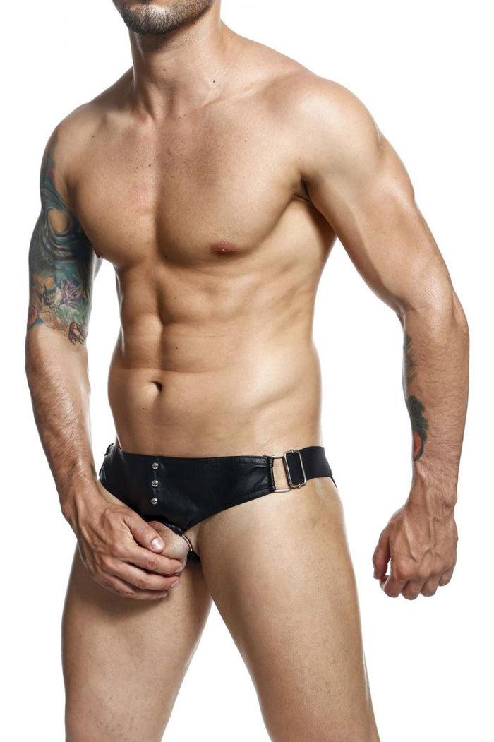 Clever Moda MaleBasics DMBL01 DNGEON Cockring Jockstrap Color Black