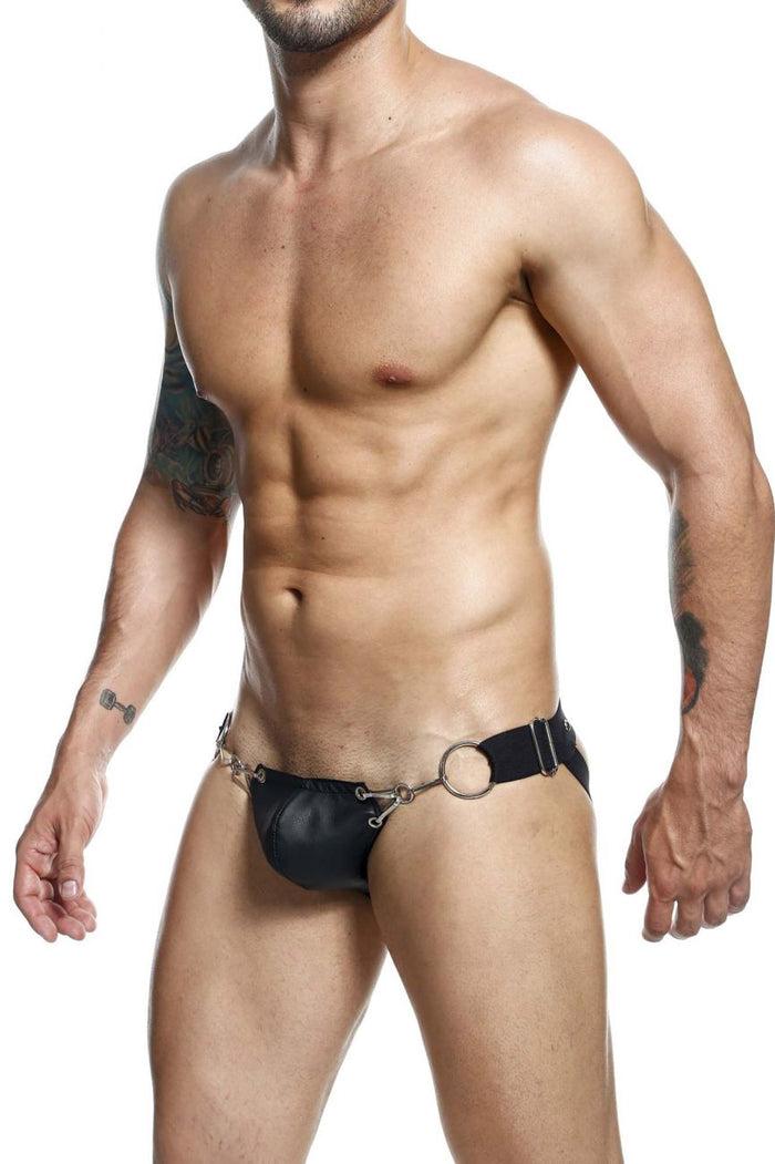Clever Moda MaleBasics DMBL03 DNGEON Snap Jockstrap Color Black
