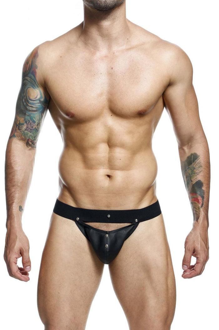 Clever Moda MaleBasics DMBL04 DNGEON Peakaboo Jockstrap Color Black