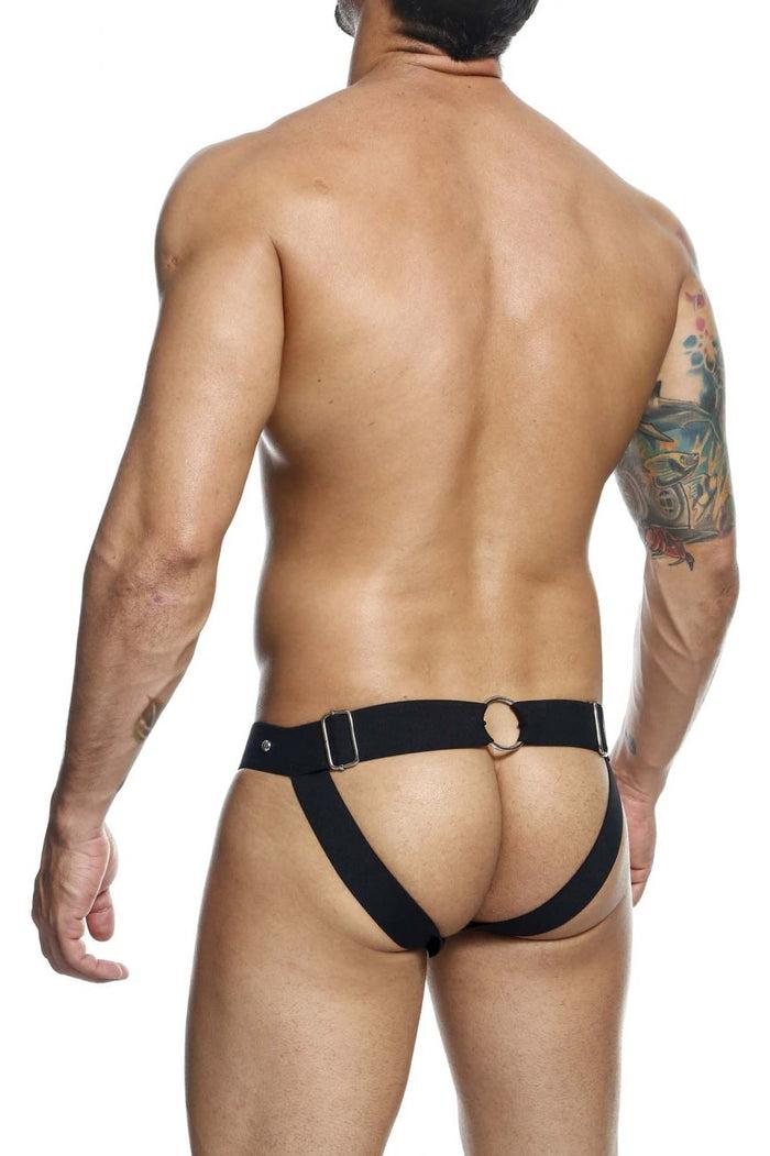 Clever Moda MaleBasics DMBL04 DNGEON Peakaboo Jockstrap Color Black