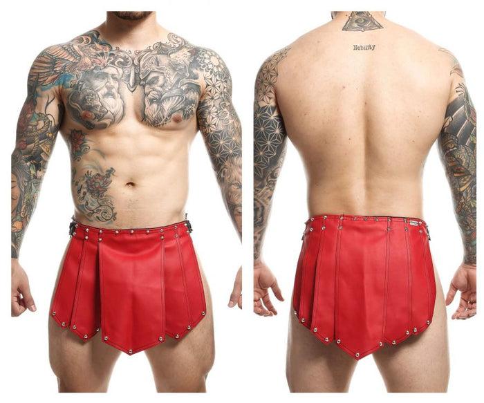 clever moda MaleBasics DMBL10 DNGEON Roman Skirt Color Red