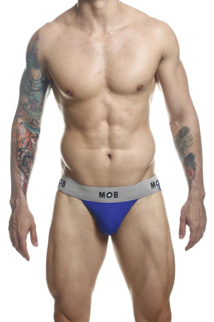 Clever Moda MaleBasics MBL107 MOB Classic Fetish Jock 3 Inches Jockstrap Color Royal