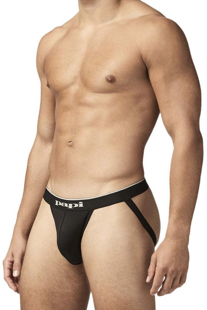 Clever Moda Papi UMPA049 2PK Microflex Jockstrap Color Gray-Texture