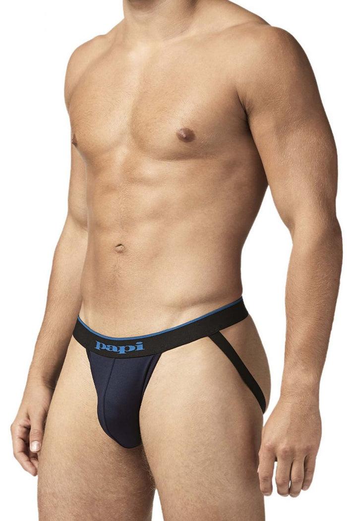 Clever Moda Papi UMPA049 2PK Microflex Jockstrap Color Teal-Graphic