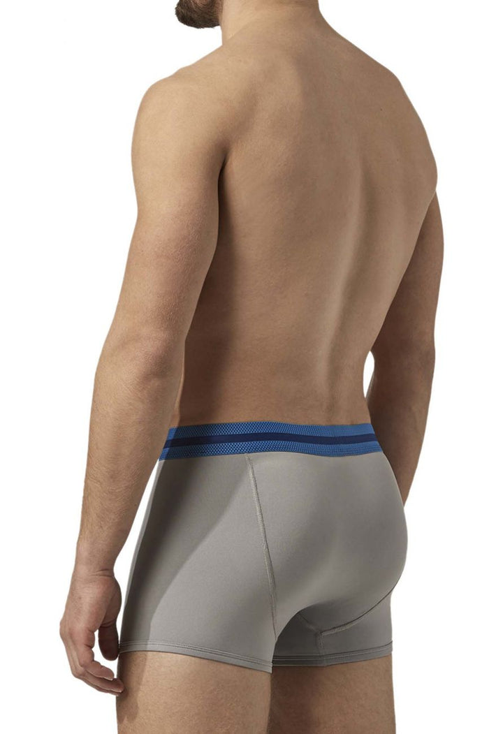 Clever Moda Papi UMPA080 2PK Microflex Brazilian Trunks Color Alloy-Black