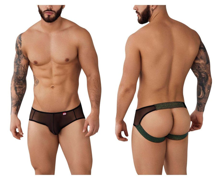 clever moda Pikante PIK 0982 Praia Jockstrap Color Black