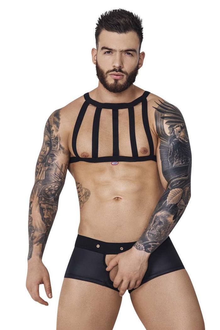 Clever Moda Pikante PIK 1086 Hard Harness Jockstrap Color Black