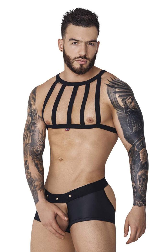 Clever Moda Pikante PIK 1086 Hard Harness Jockstrap Color Black