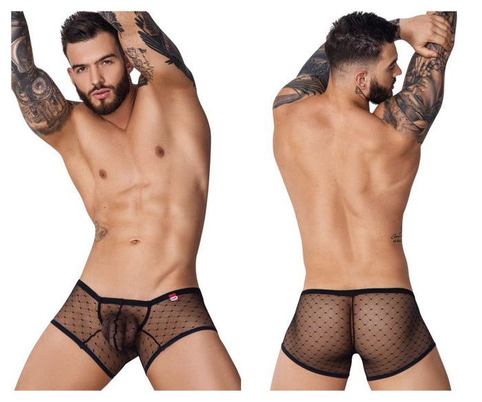 clever moda Pikante PIK 1092 Oomph Mesh Trunks Color Black