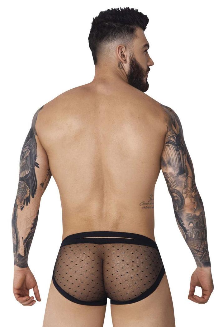 Clever Moda Pikante PIK 1093 Oomph Mesh Briefs Color Black