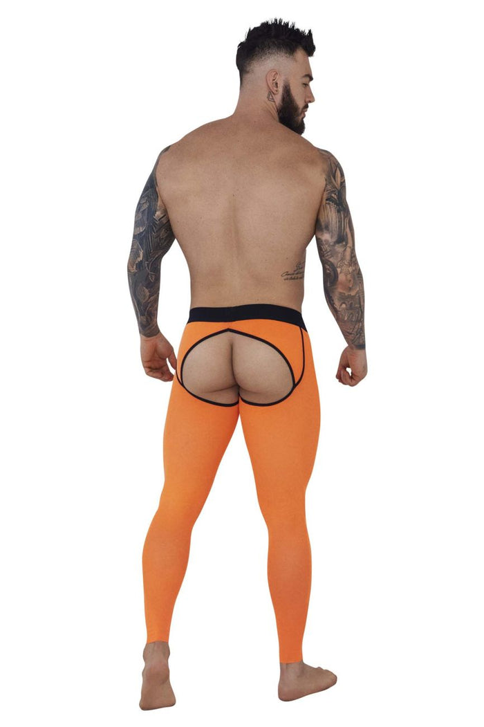 Clever Moda Pikante PIK 1271 Sonar Athletic Pants Color Orange