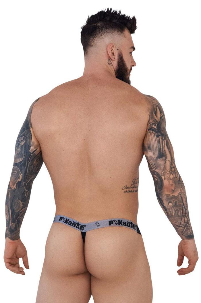 Clever Moda Pikante PIK 1292 Creamfieland Thongs Color Black
