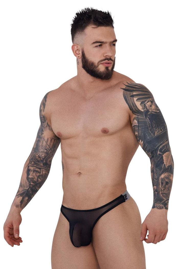 Clever Moda Pikante PIK 1292 Creamfieland Thongs Color Black