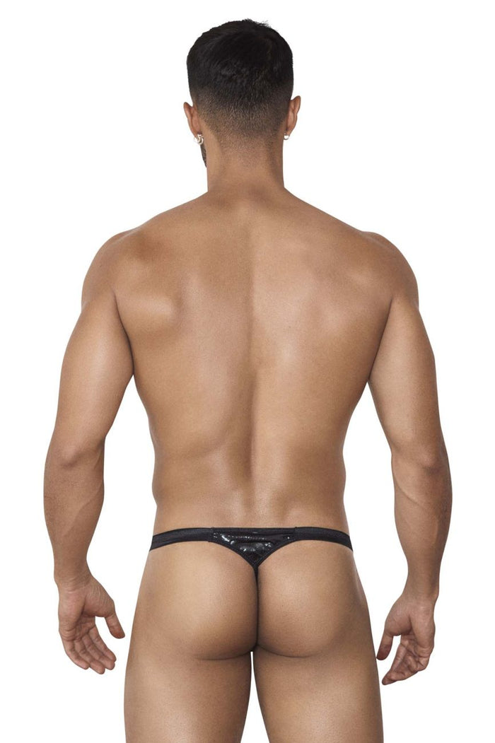 Clever Moda Pikante PIK 1401 Born Thongs Color Black