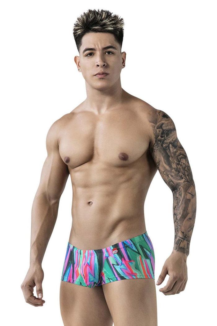 Clever Moda Pikante PIK 1828 Abstract Trunks Color Green