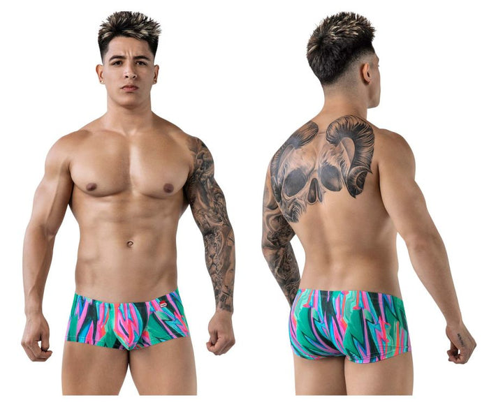 clever moda Pikante PIK 1828 Abstract Trunks Color Green
