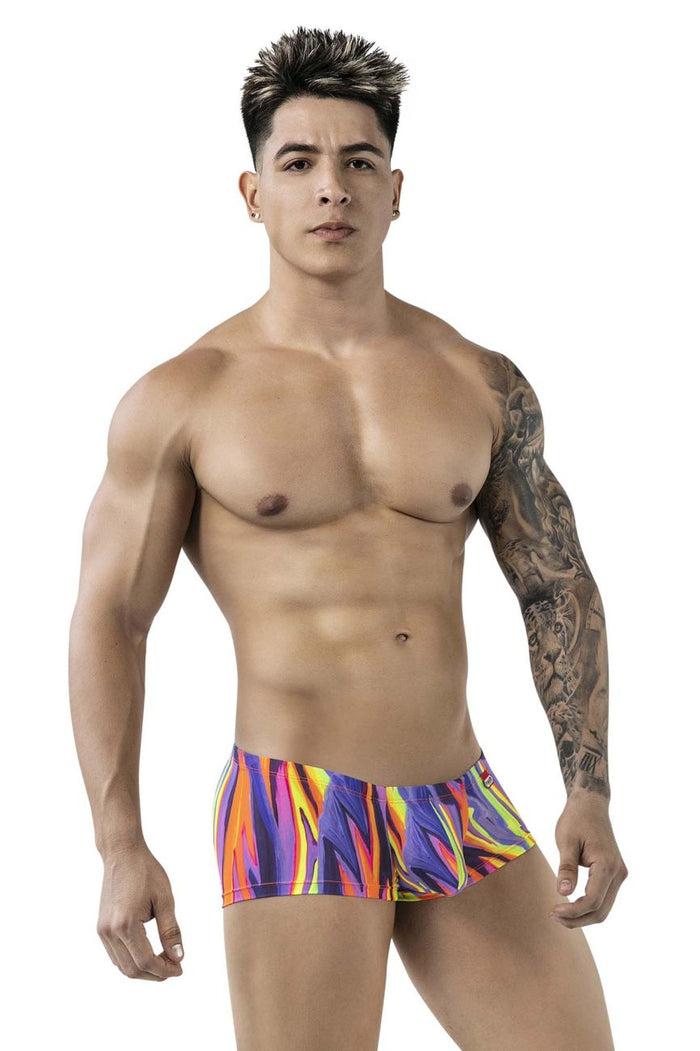 Clever Moda Pikante PIK 1828 Abstract Trunks Color Purple