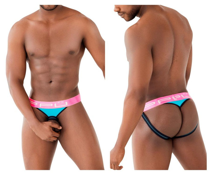 clever moda PPU 2310 Ball Lifter and Thong Jockstrap Color Fuchsia