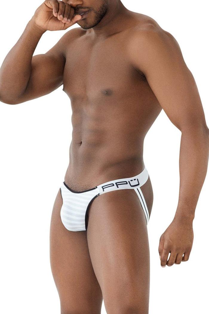 Clever Moda PPU 2311 Microfiber Jockstrap Color White
