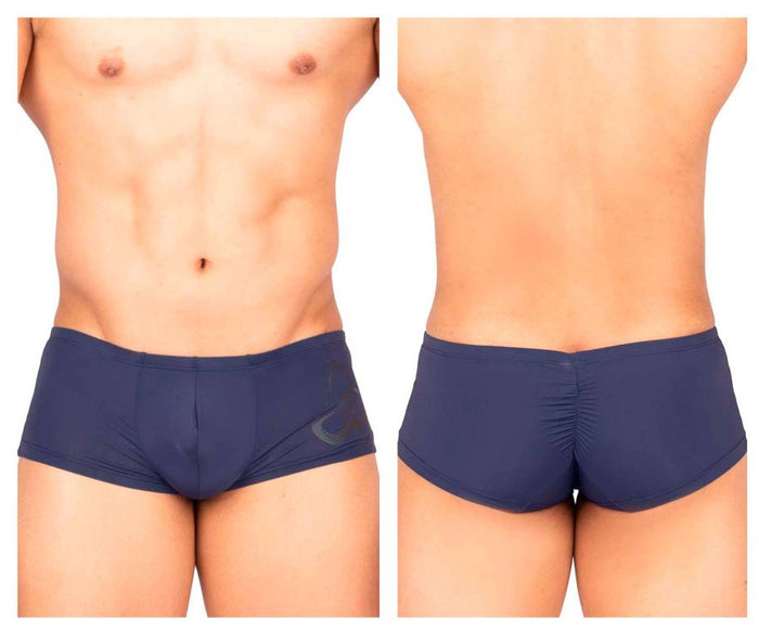 clever moda Private Structure BRUT4390 Bare Hipster Color Silk Navy