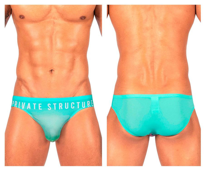 clever moda Private Structure BRUT4392 Bare Bikini Color Cyan Mist