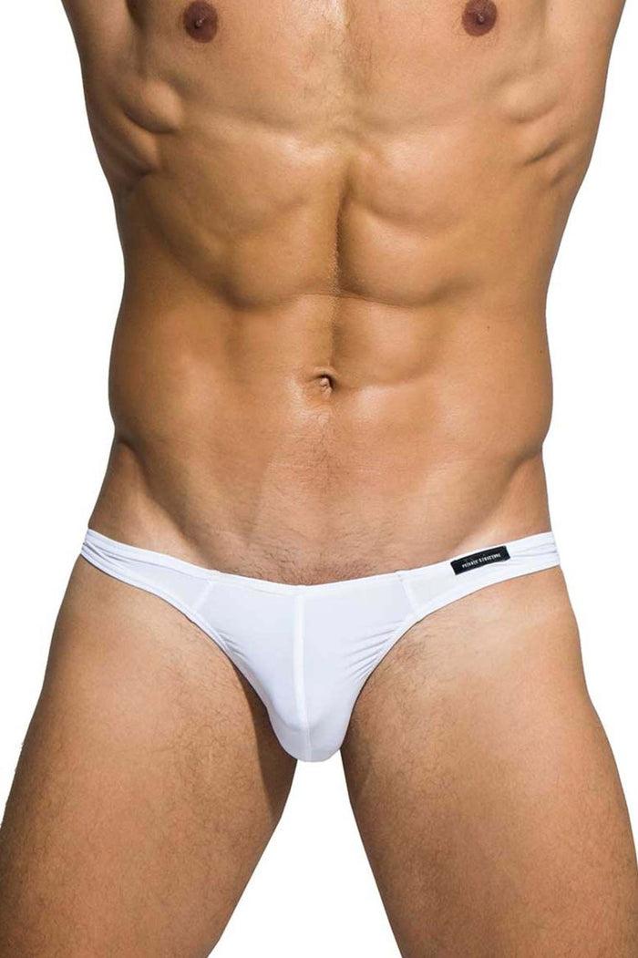 Clever Moda Private Structure DGEMU3545BT Desire Glaze Thong Color White