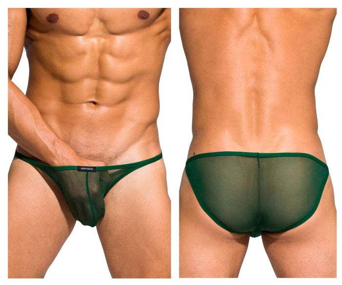 clever moda Private Structure DIAMU3454BT Desire Intima Low Rise Bikini Color Green