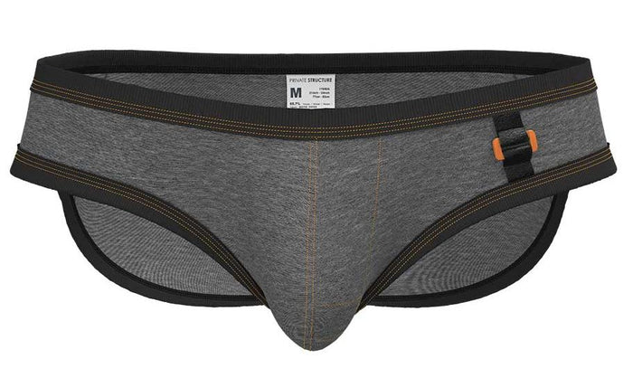 Clever Moda Private Structure LCUT4358 Barn Boy Low Rise Mini Brief Color Stone Gray