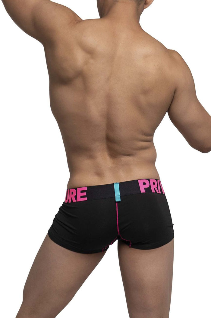Clever Moda Private Structure PMUX4182 Modality Trunks Color Black-Magenta