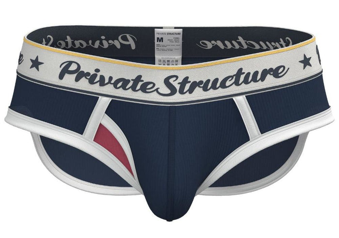Clever Moda Private Structure SCUS4529 Classic Mid Waist Mini Brief Color Navy