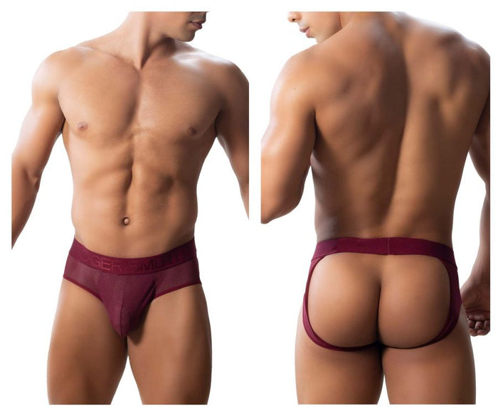 clever moda Roger Smuth RS039 Jockstrap Color Burgundy