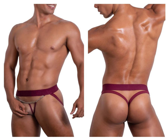 clever moda Roger Smuth RS086 Jock-Thong Color Burgundy