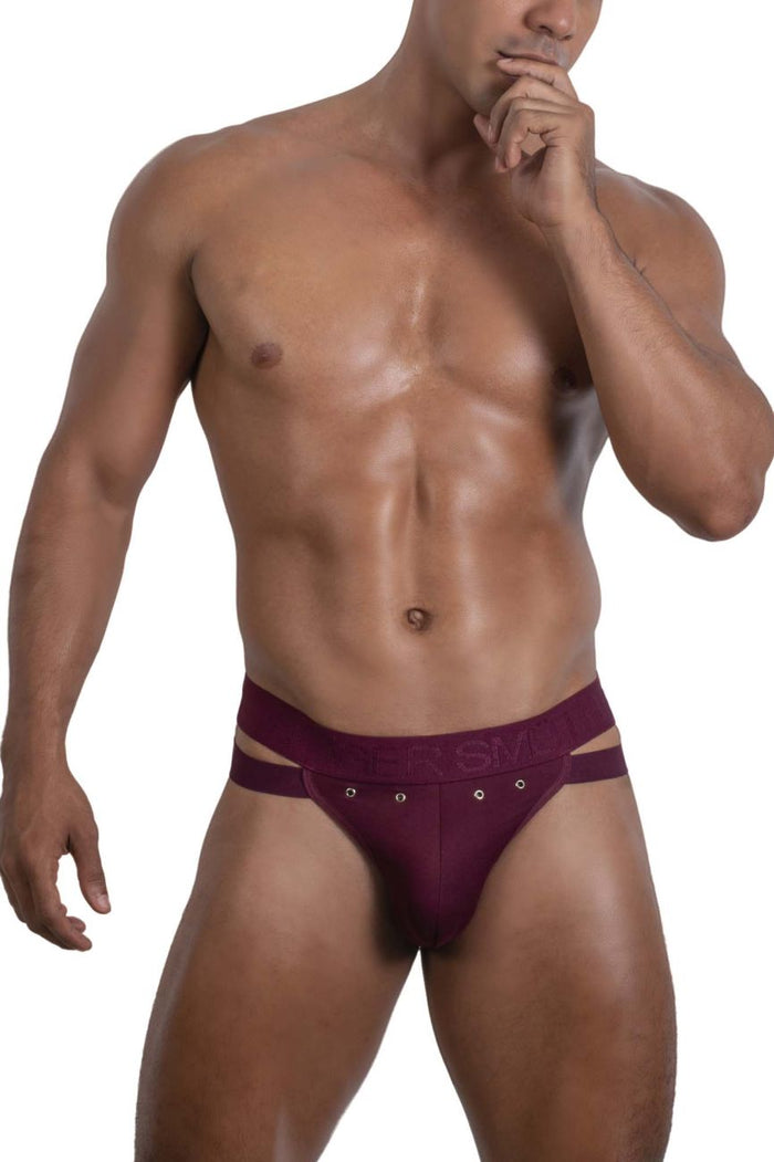 Clever Moda Roger Smuth RS088 Jock-Thong Color Burgundy