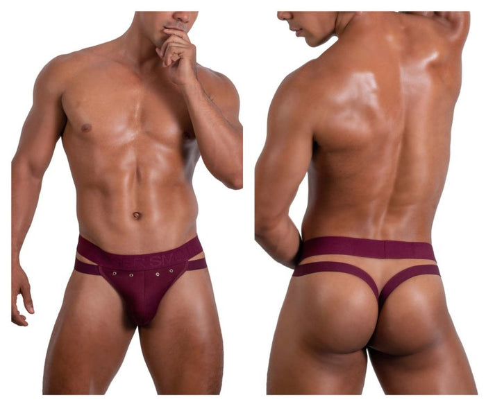 clever moda Roger Smuth RS088 Jock-Thong Color Burgundy
