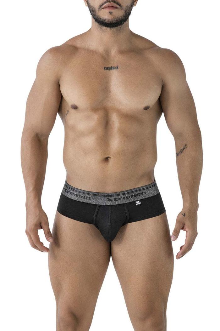 Clever Moda Xtremen 41315 Cotton Blend Briefs Color Black