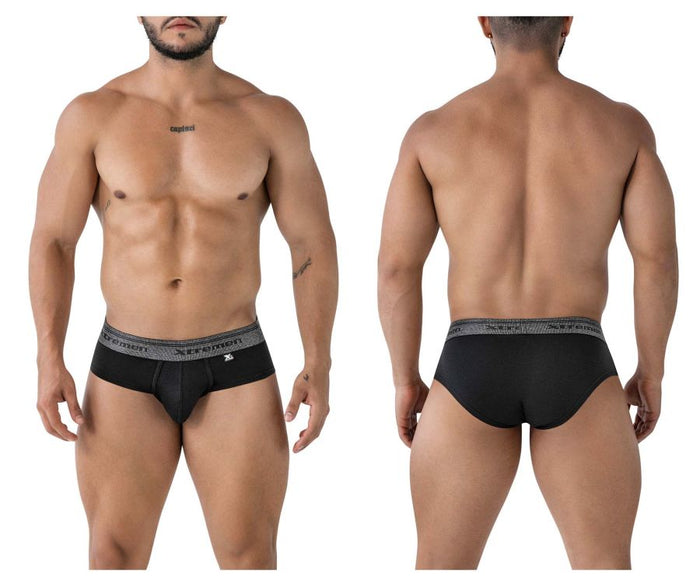 clever moda Xtremen 41315 Cotton Blend Briefs Color Black