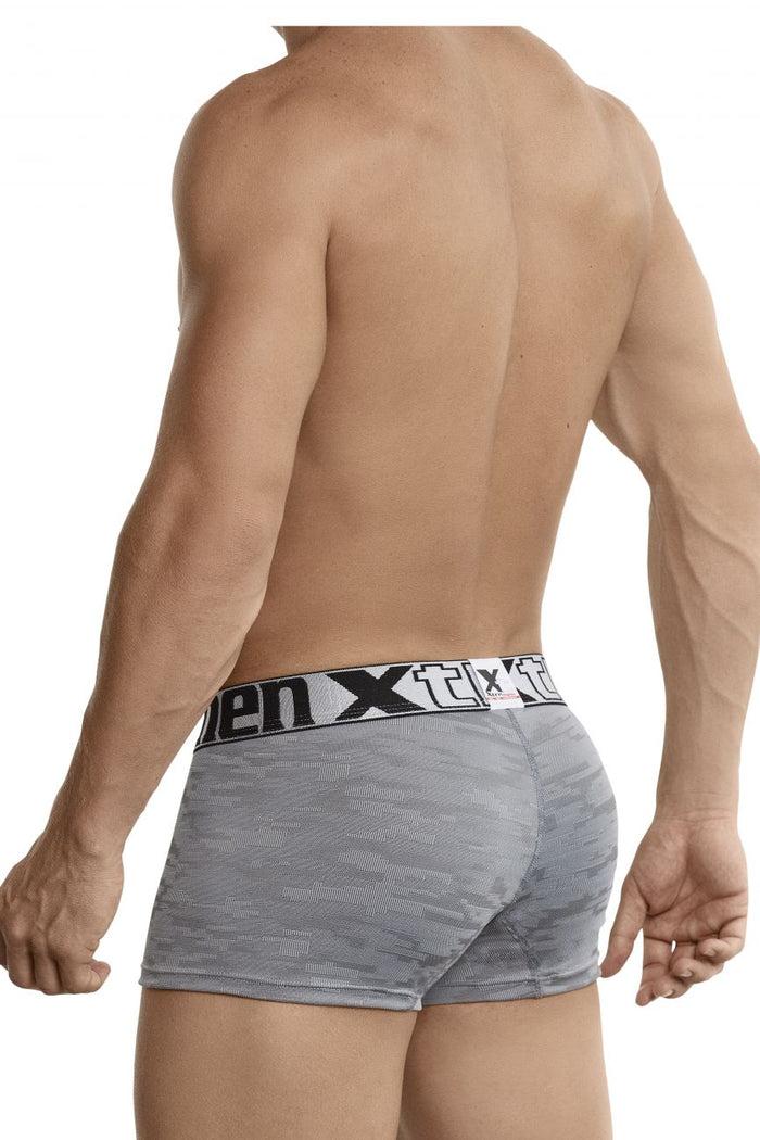Clever Moda Xtremen 51443C Jacquard Camouflage Boxer Briefs Color Gray