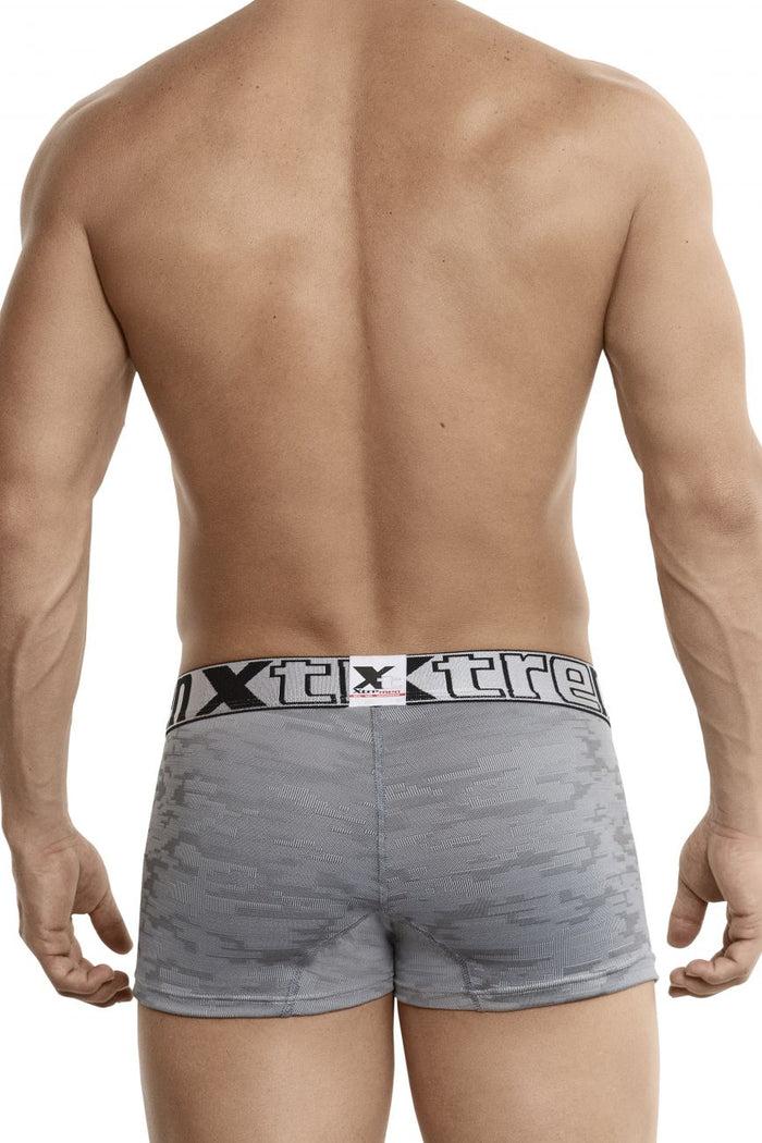 Clever Moda Xtremen 51443C Jacquard Camouflage Boxer Briefs Color Gray