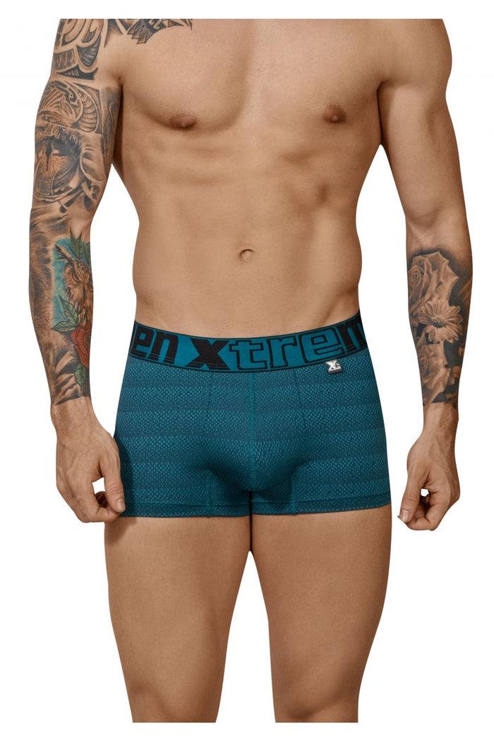 Clever Moda Xtremen 51449C Geometric Jacquard Trunk Color Petrol