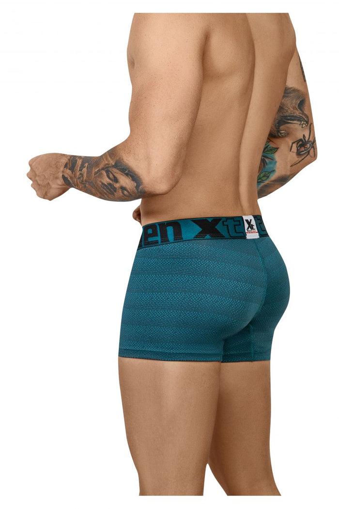 Clever Moda Xtremen 51449C Geometric Jacquard Trunk Color Petrol